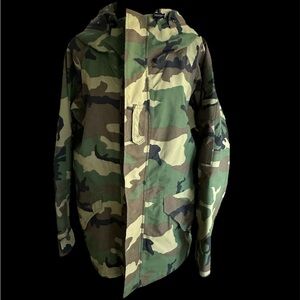 US Military Army Gore Tex Camouflage Hooded Cold Weather Jacket